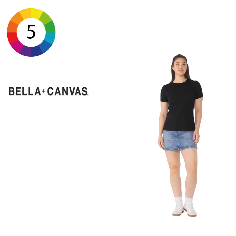 T-shirt col rond femme Heather