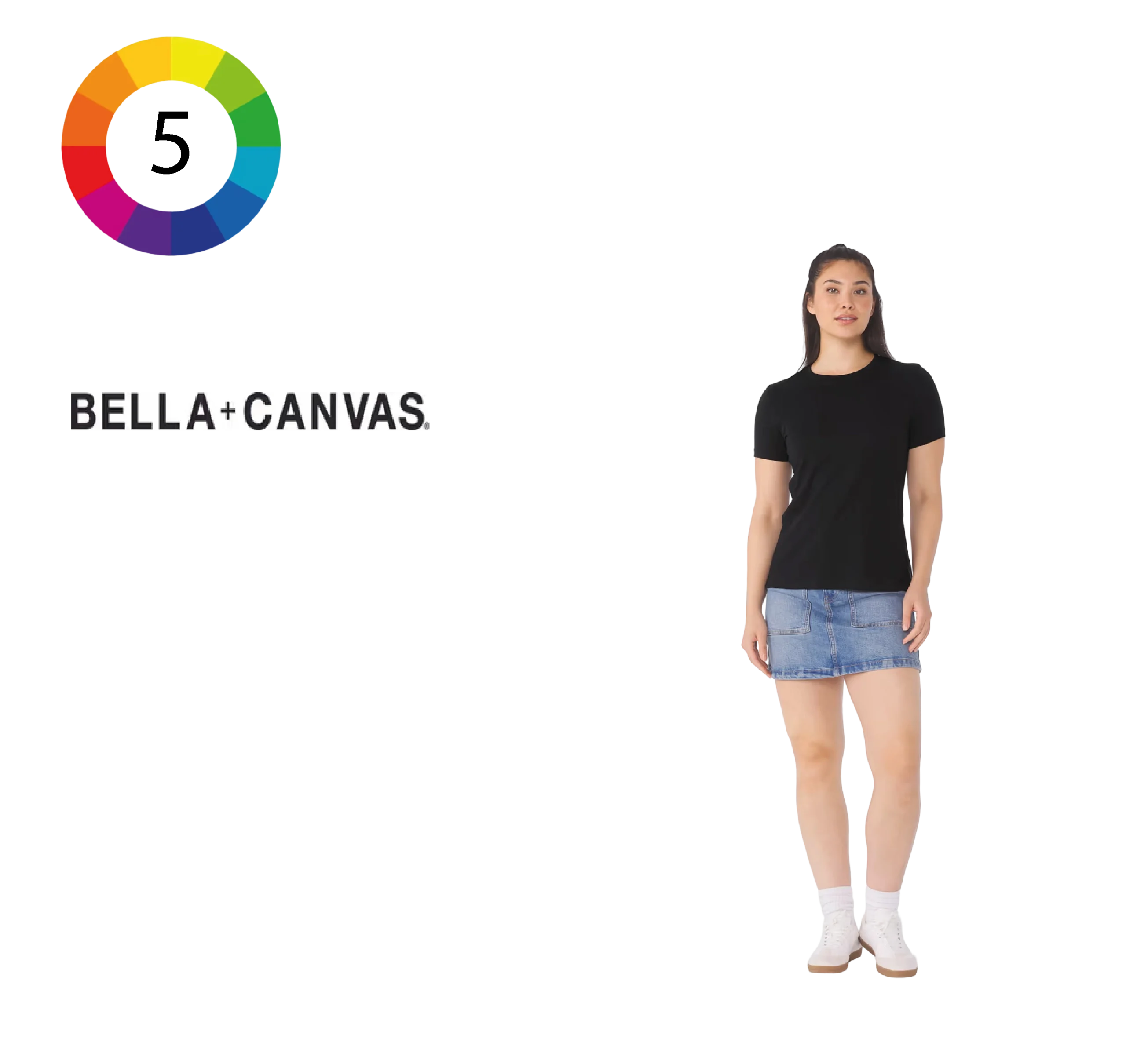 T-shirt col rond femme Heather