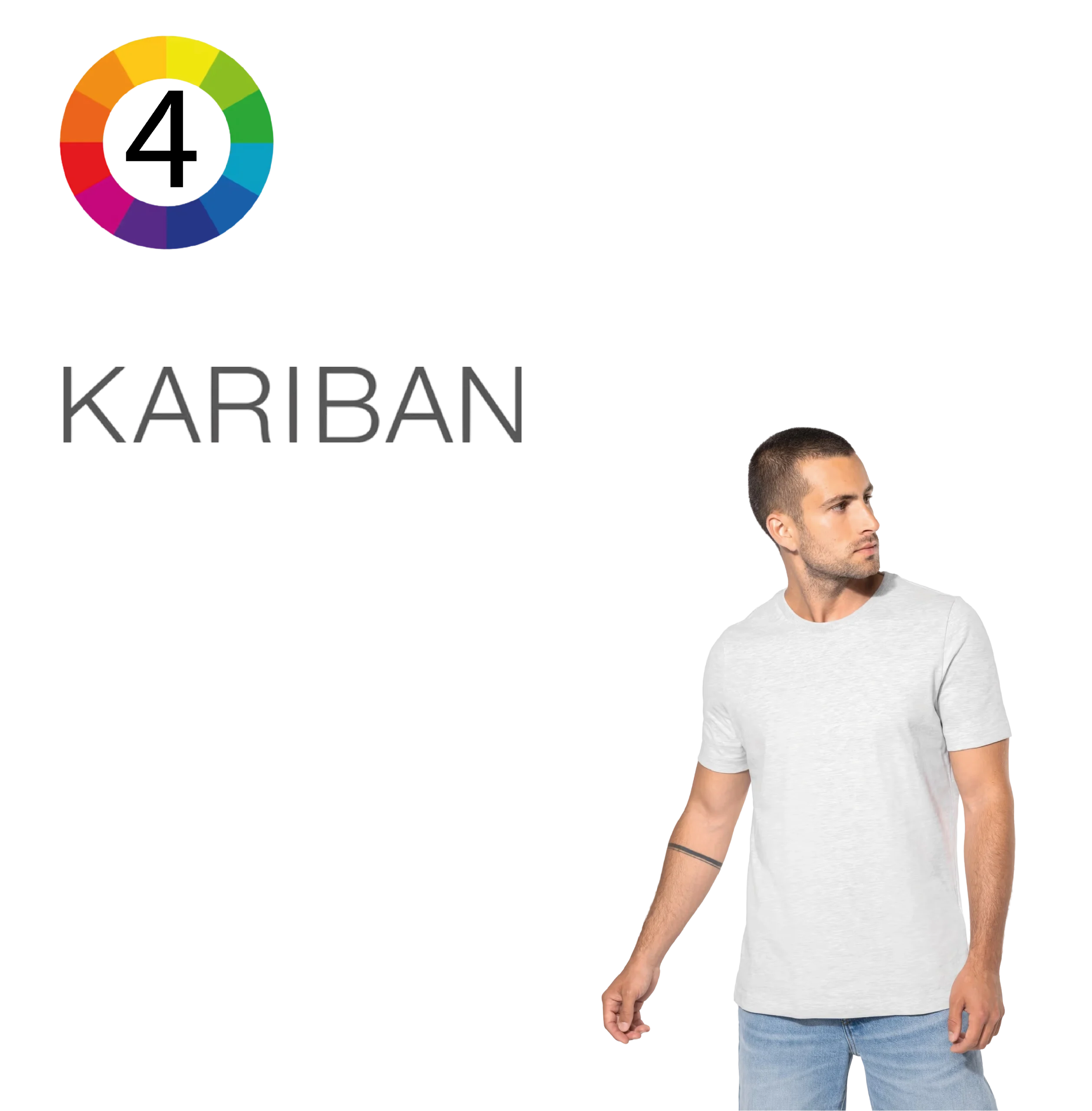 KV2106 -T-shirt vintage manches courtes homme