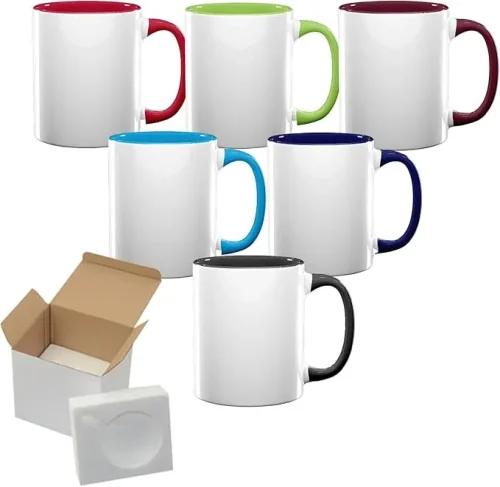 Tasse en céramique TWO TONES & HANDLE 11oz, DURAGLAZE®