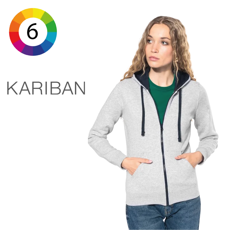 Sweat-shirt zippé capuche