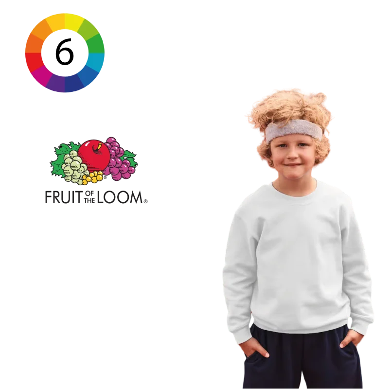 Sweat-shirt enfant col rond