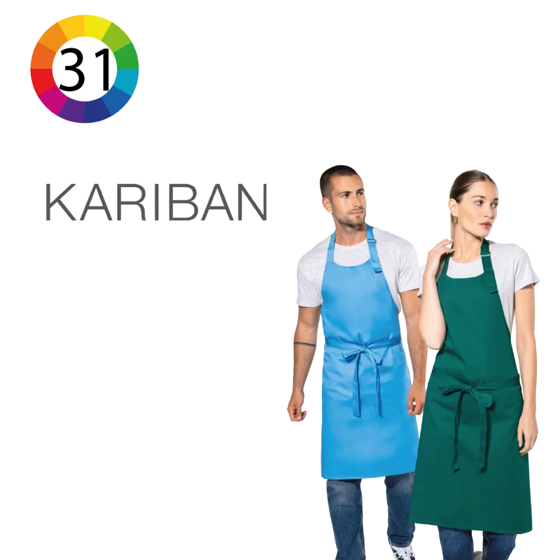 K8000 -Tablier polycoton sans poche