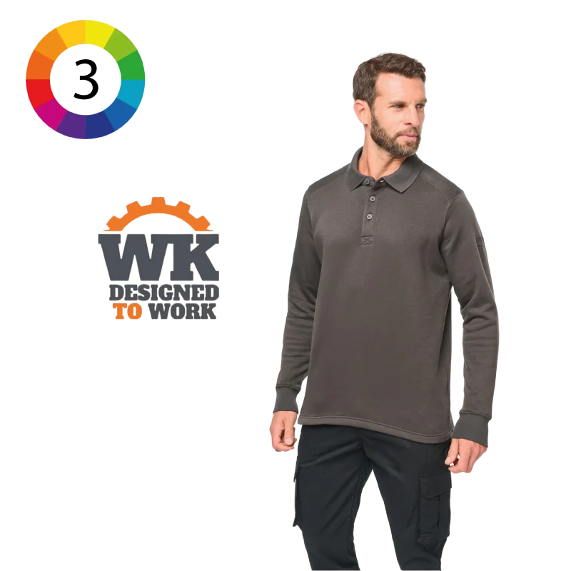 Sweat-shirt col polo