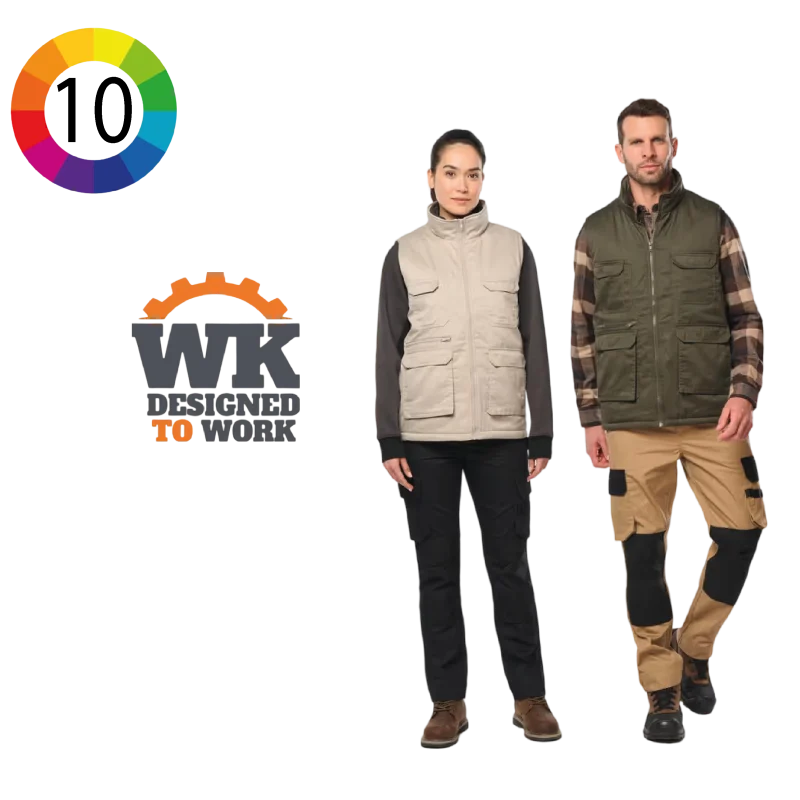 WK607 - Gilet polycoton multipoches