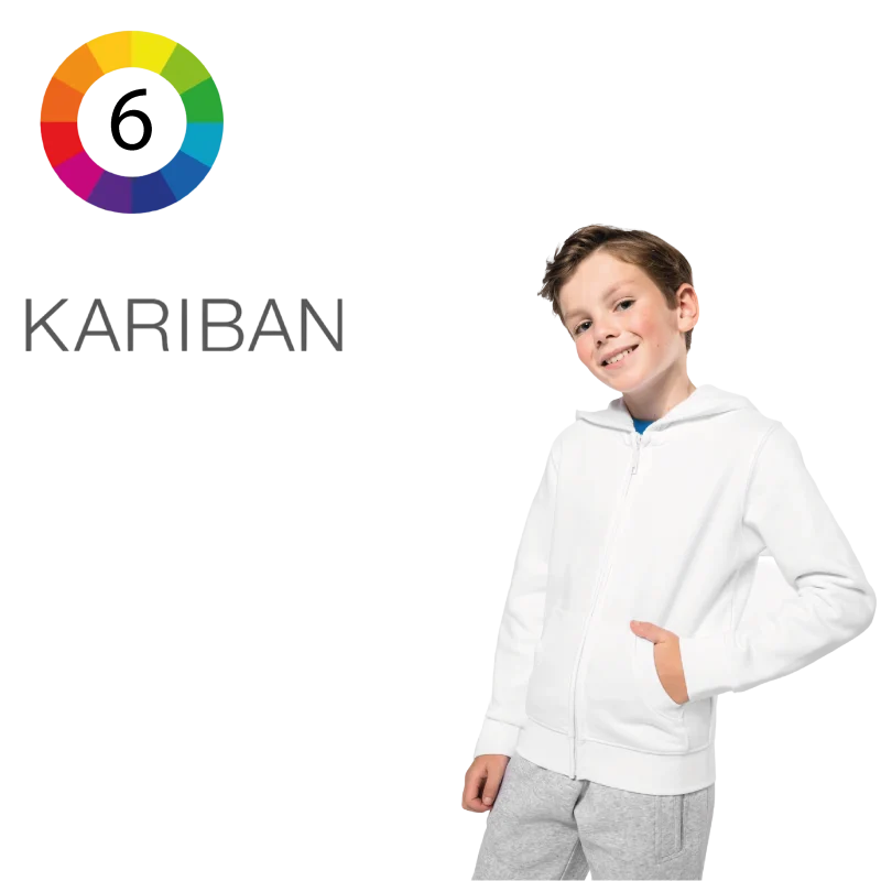 Sweat-shirt capuche zippé enfant