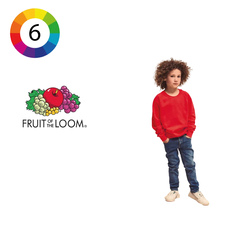 Sweat-shirt enfant manches raglan