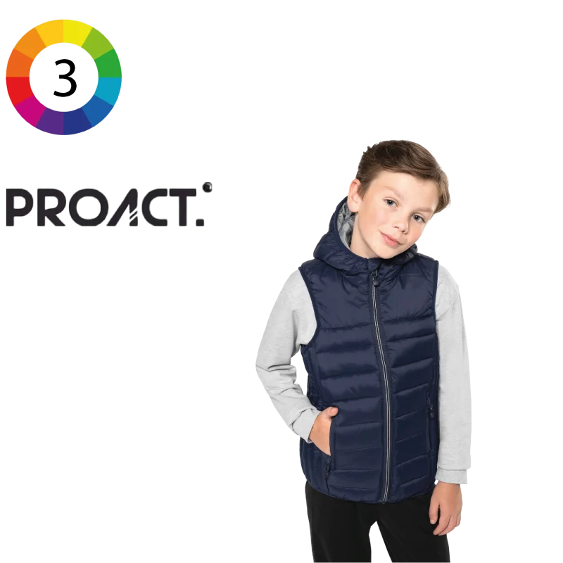 PA238 - Bodywarmer à capuche enfant