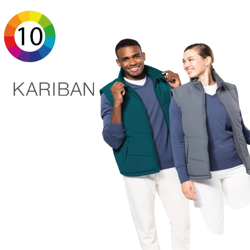 K6118 - Bodywarmer doublé polaire unisexe