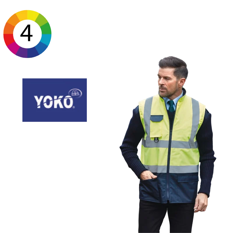YHV005 - Bodywarmer rembourré haute visibilité