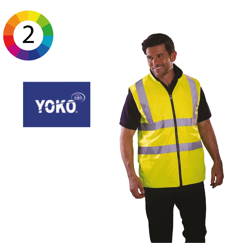 YHV008F - Bodywarmer réversible haute visibilité