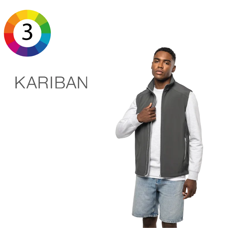 K423 - Bodywarmer softshell 2 couches