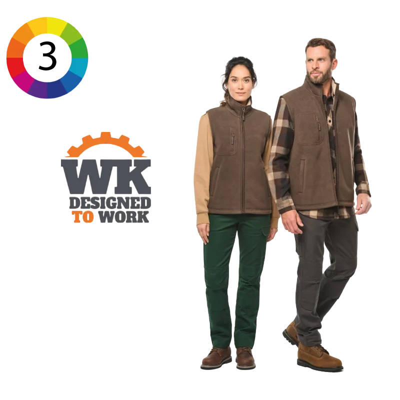 WK610 - Bodywarmer polaire avec intérieur sherpa unisexe