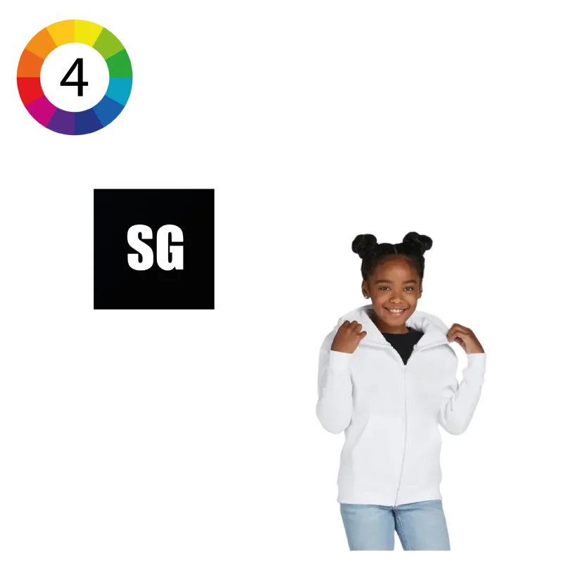 SG29K - Sweat à capuche zippé pour enfants SG Originals