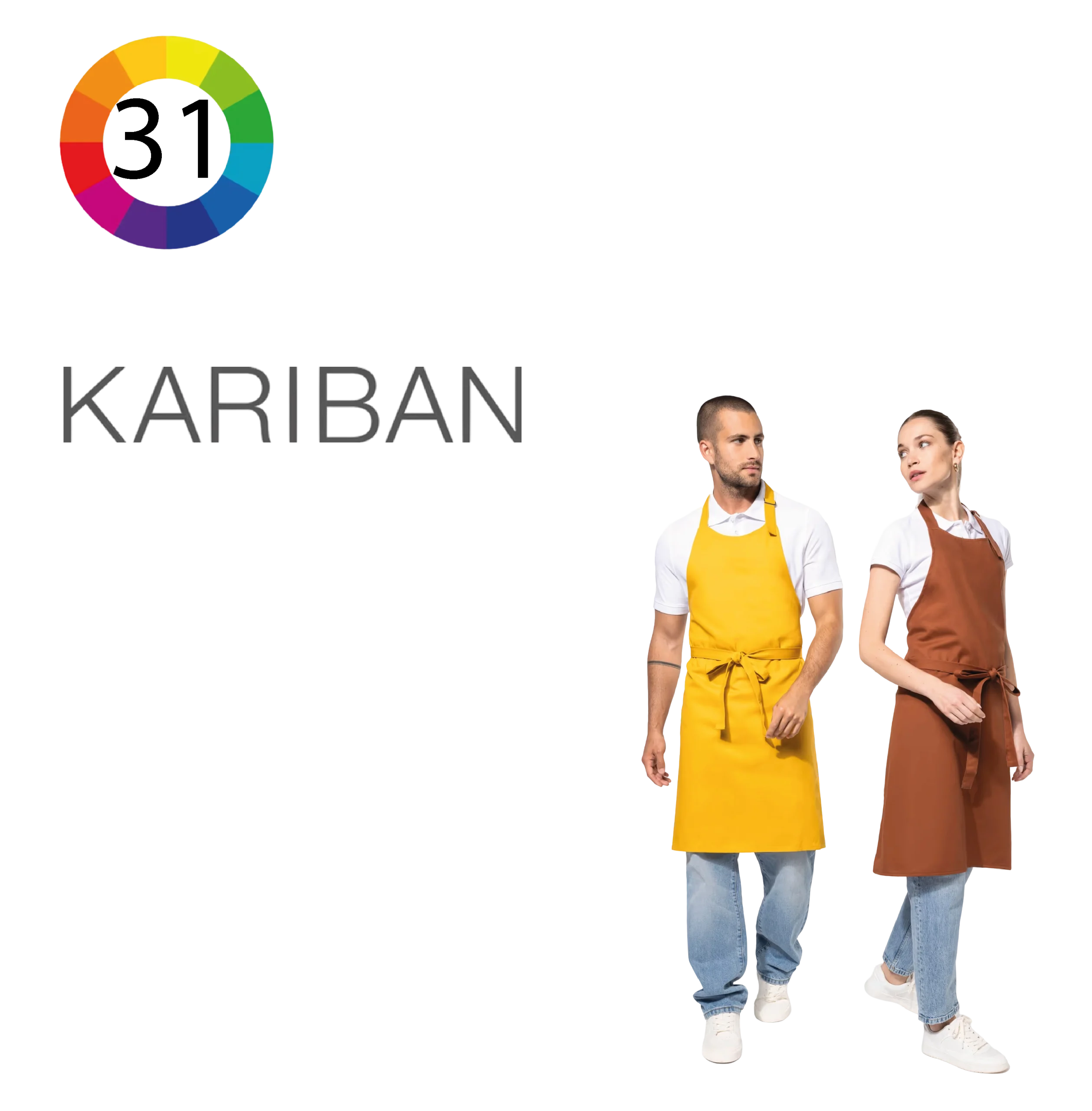 K895 -Tablier coton sans poche