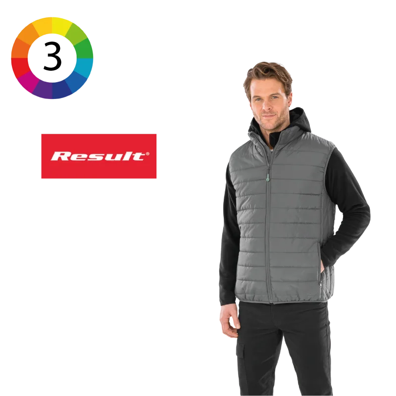 R244X - Bodywarmer recyclé et matelassé Core
