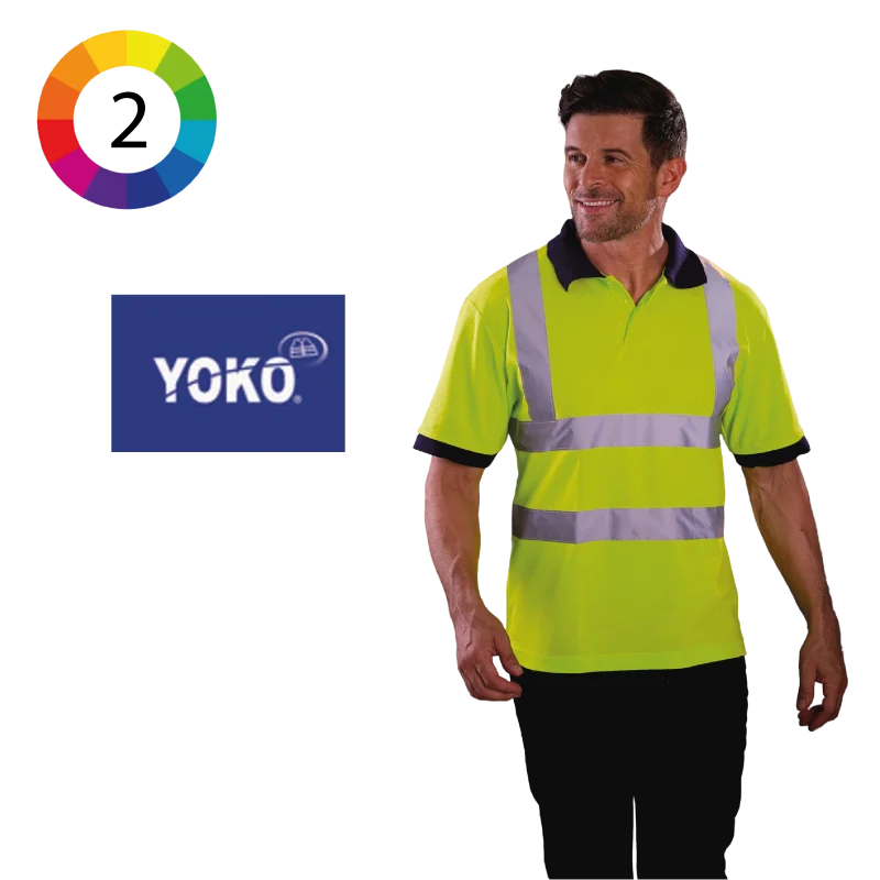 Polo manches courtes haute visibilité