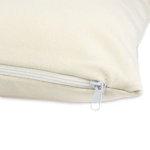 Sublistar® Housse de coussin écrue toucher « lin » mit Leinenhaptik – Image 2