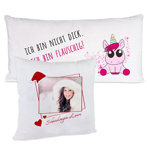 Sublistar® Housse de coussin blanche douce et moelleuse