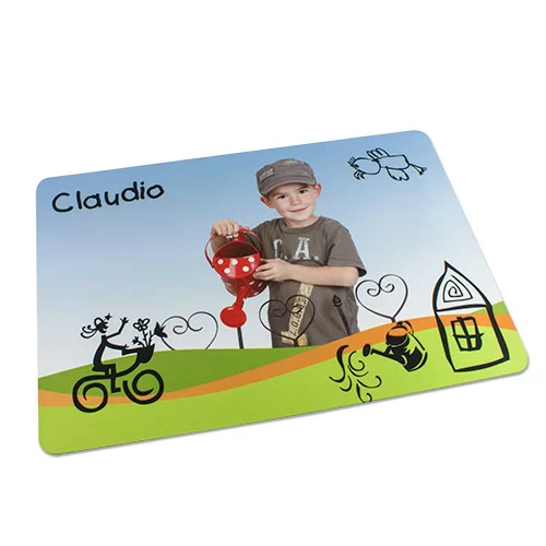 Sublistar® Set de table verso en mousse caoutchouc noire pour la sublimation et le transfert laser