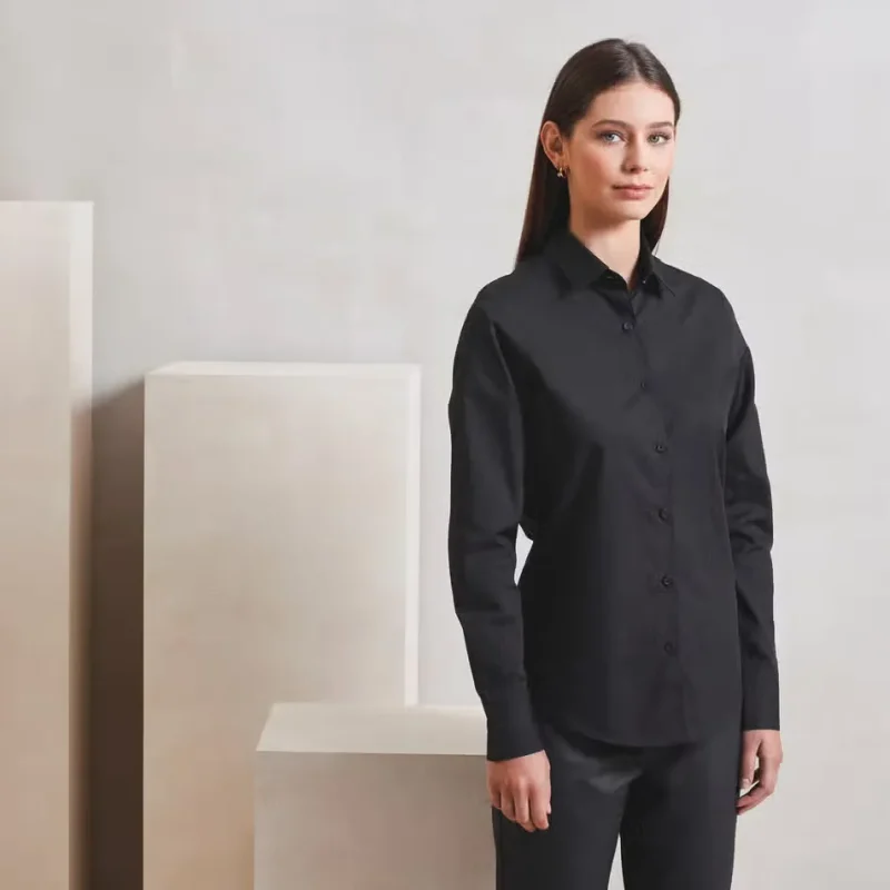 PR303 - Chemise popeline RECYCLIGHT à manches longues pour femme