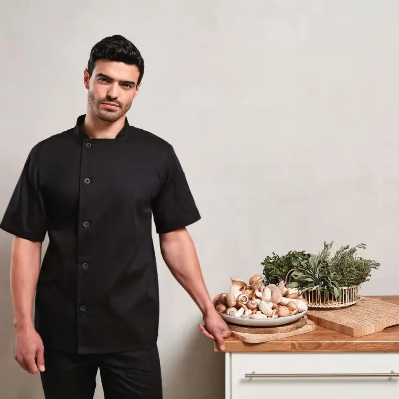 PR900 -Veste chef cuisinier manches courtes "Essential"