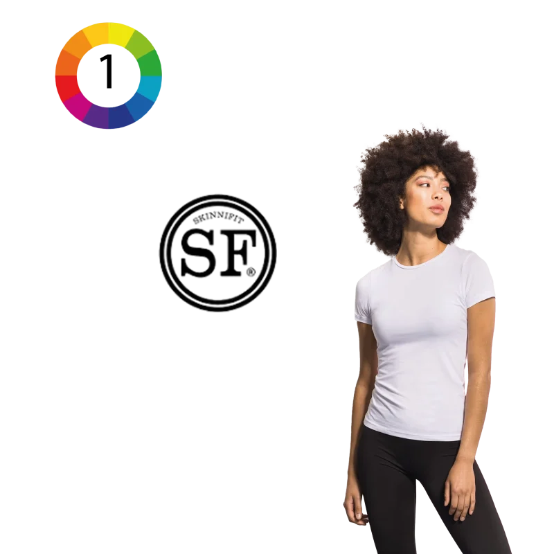SK121-T-shirt femme col rond Feel Good
